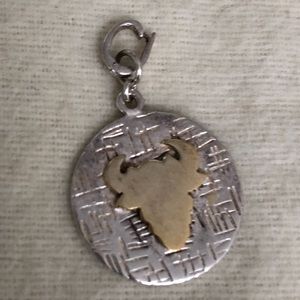 Silver Taurus The Bull Charm/Pendant